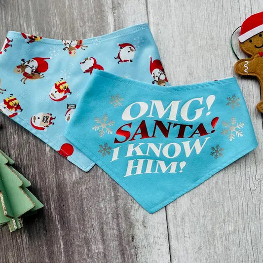 OMG! Santa I Know Him! Reversible Bandana