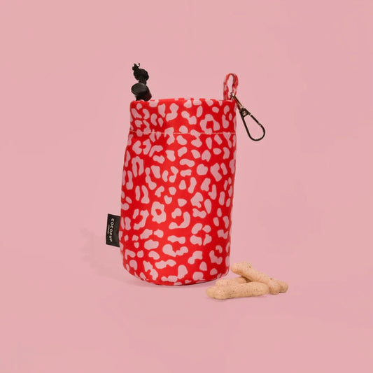 Cocopup Pink & Red Leopard Treat Pouch