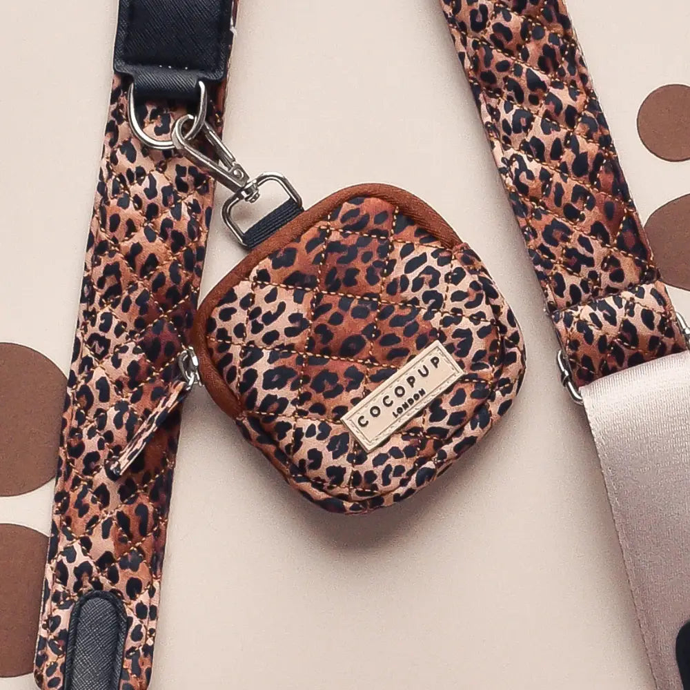 Cocopup Quilted Leopard Pup Treat Pouch