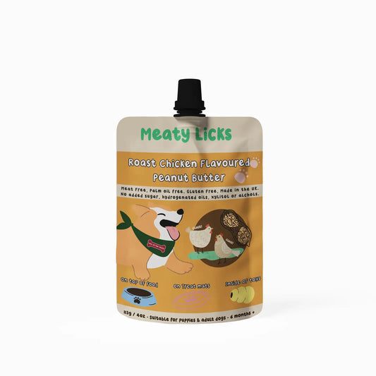 Meaty Licks - Roast Chicken Peanut Butter Pouch